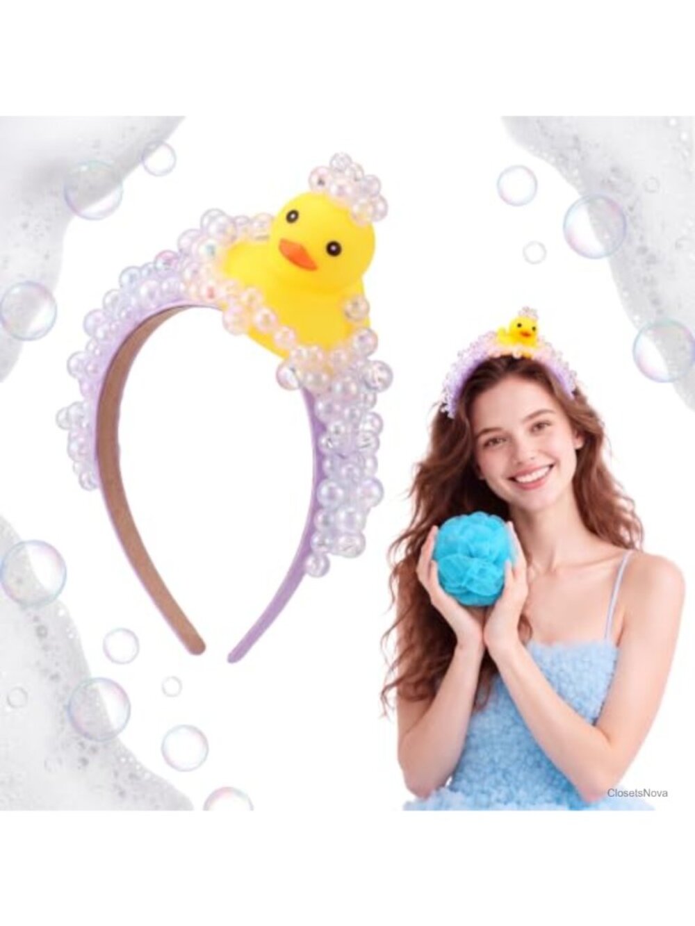 Duck Soap Bubble Headband Cosplay Party Costume Hair Accessory